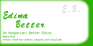 edina better business card